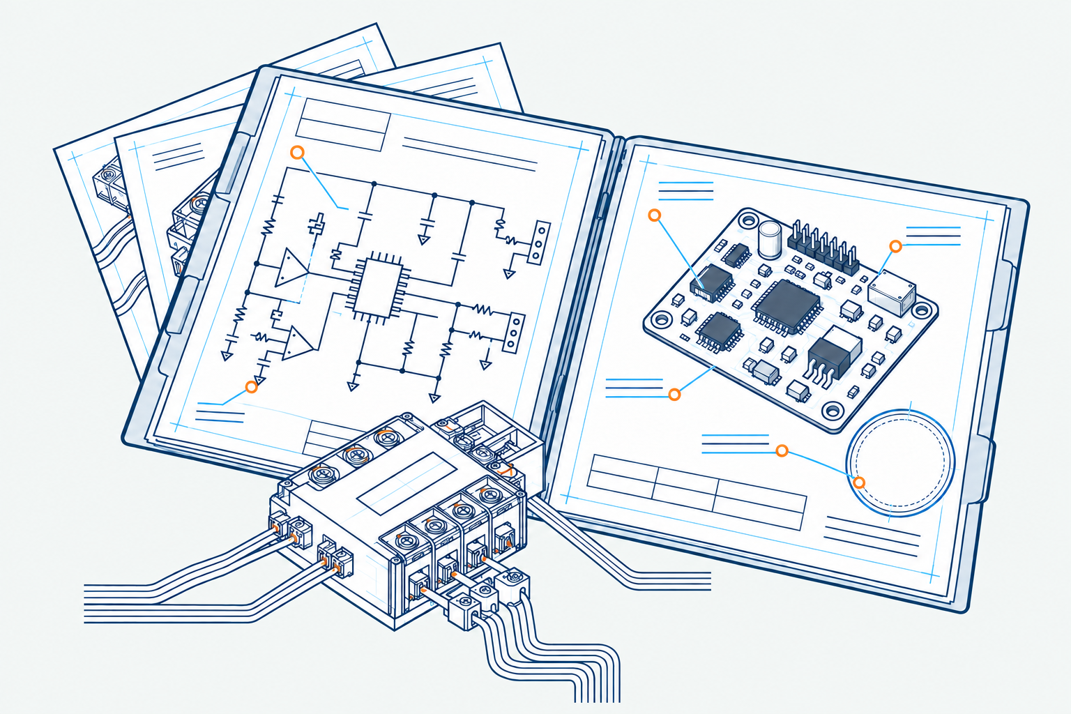 Archive of project documentation, schematics and a completed electronic module