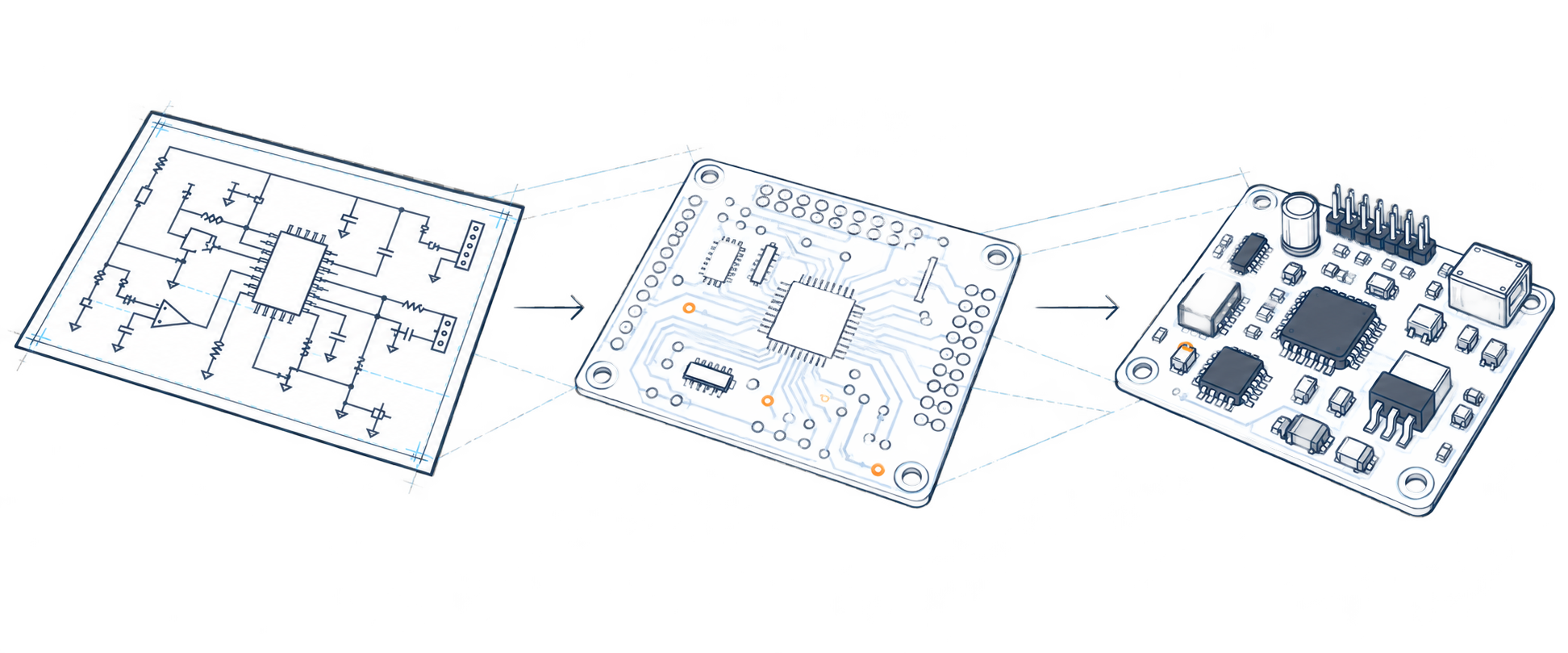 Training workflow from schematic to finished PCB